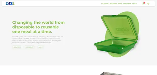 Planet OZZI Website Landing